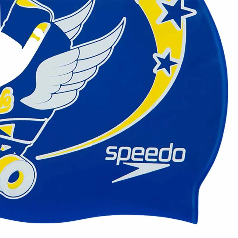 Speedo Junior Slogan Printed Cap Blue-1
